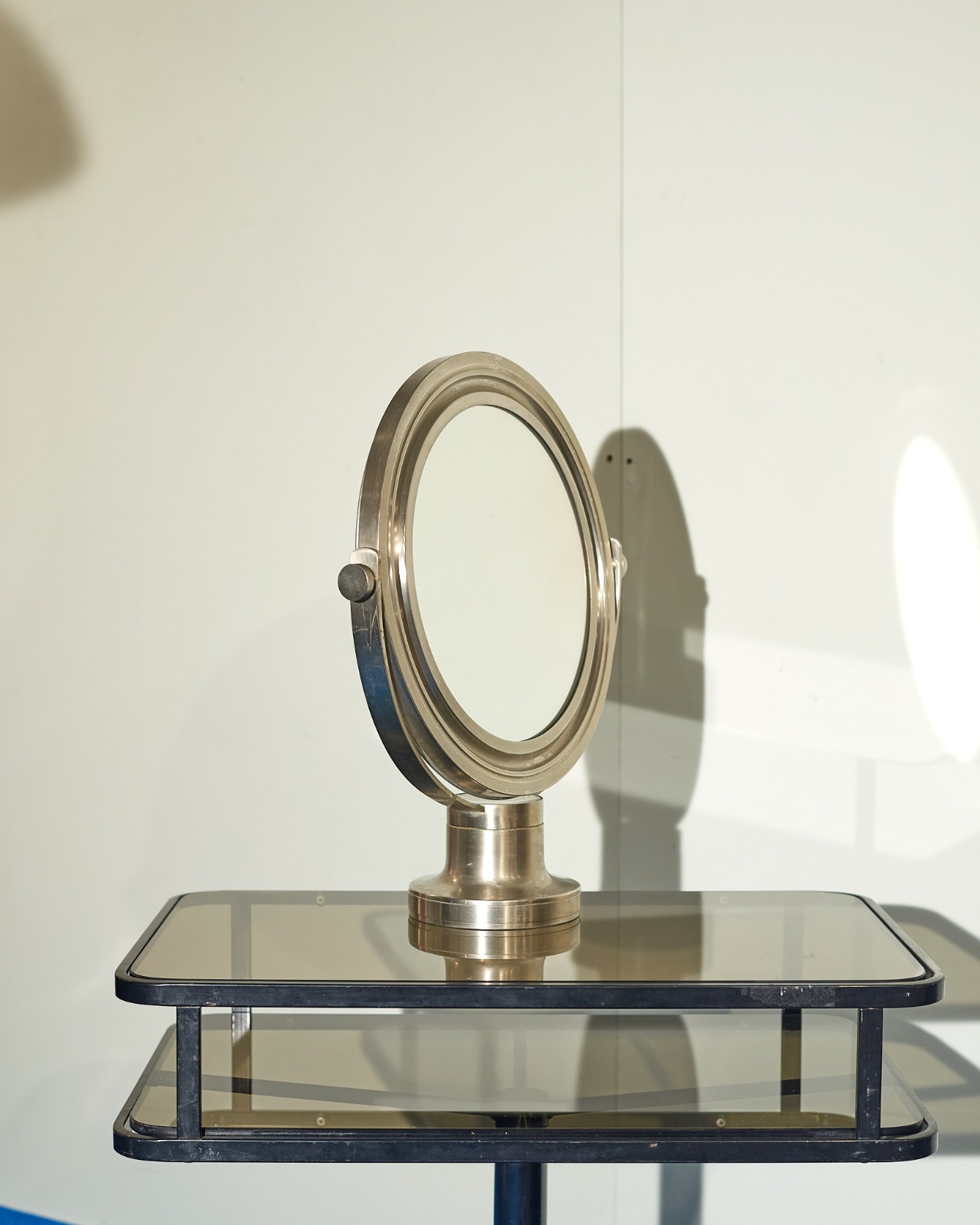 Artemide Nickel Table Mirror