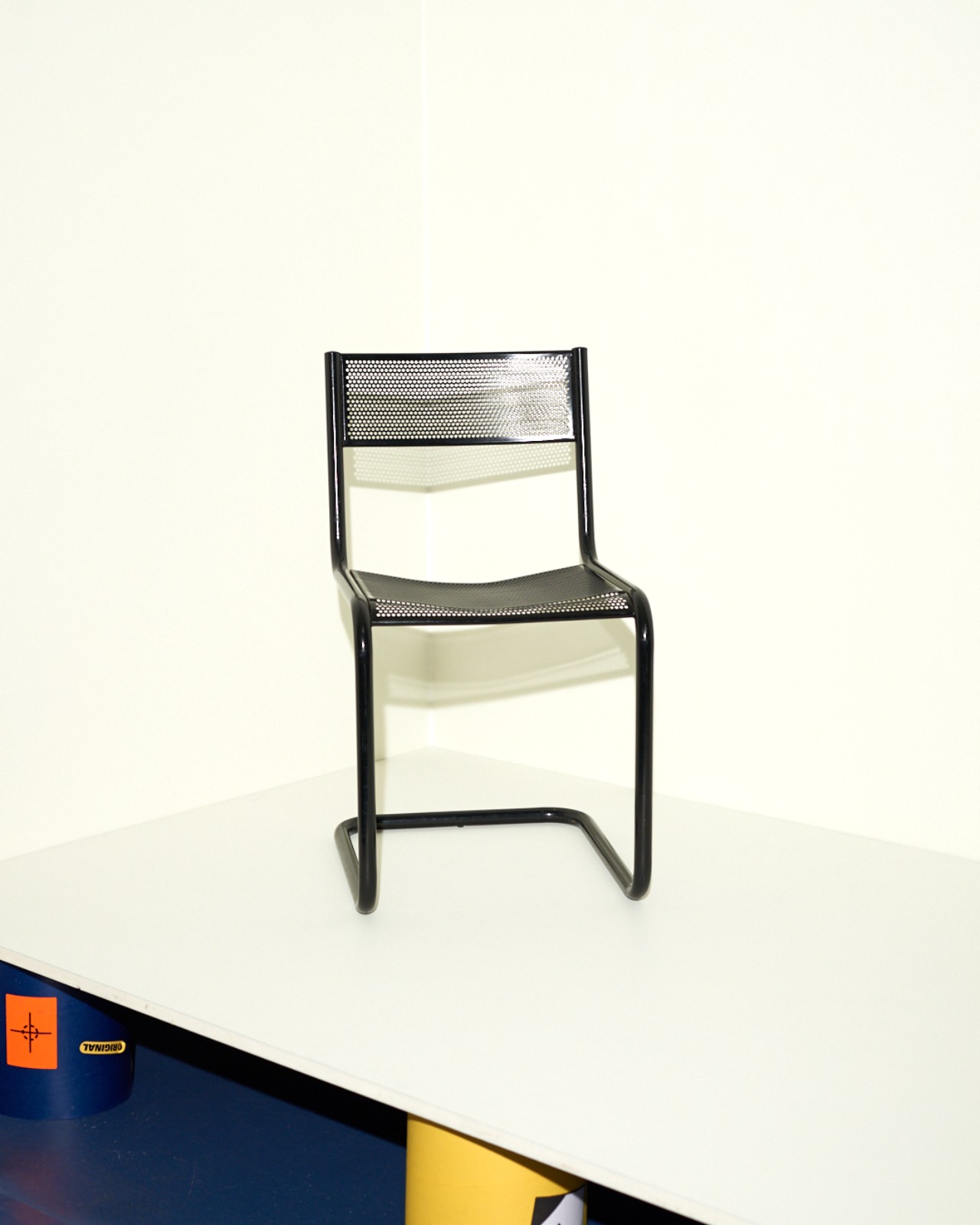 #9729 / Metal Perforated Chair (black)