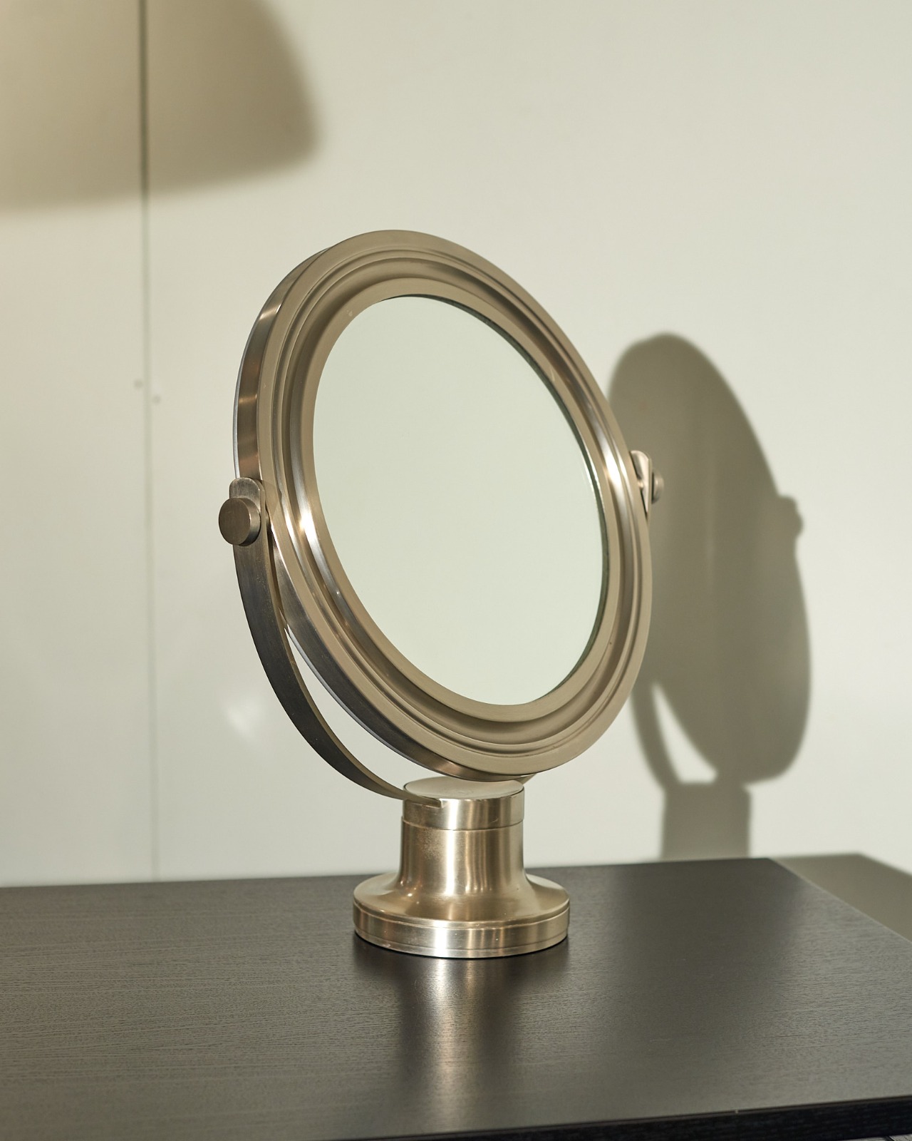 Artemide Nickel Table Mirror By Sergio Mazza 70s