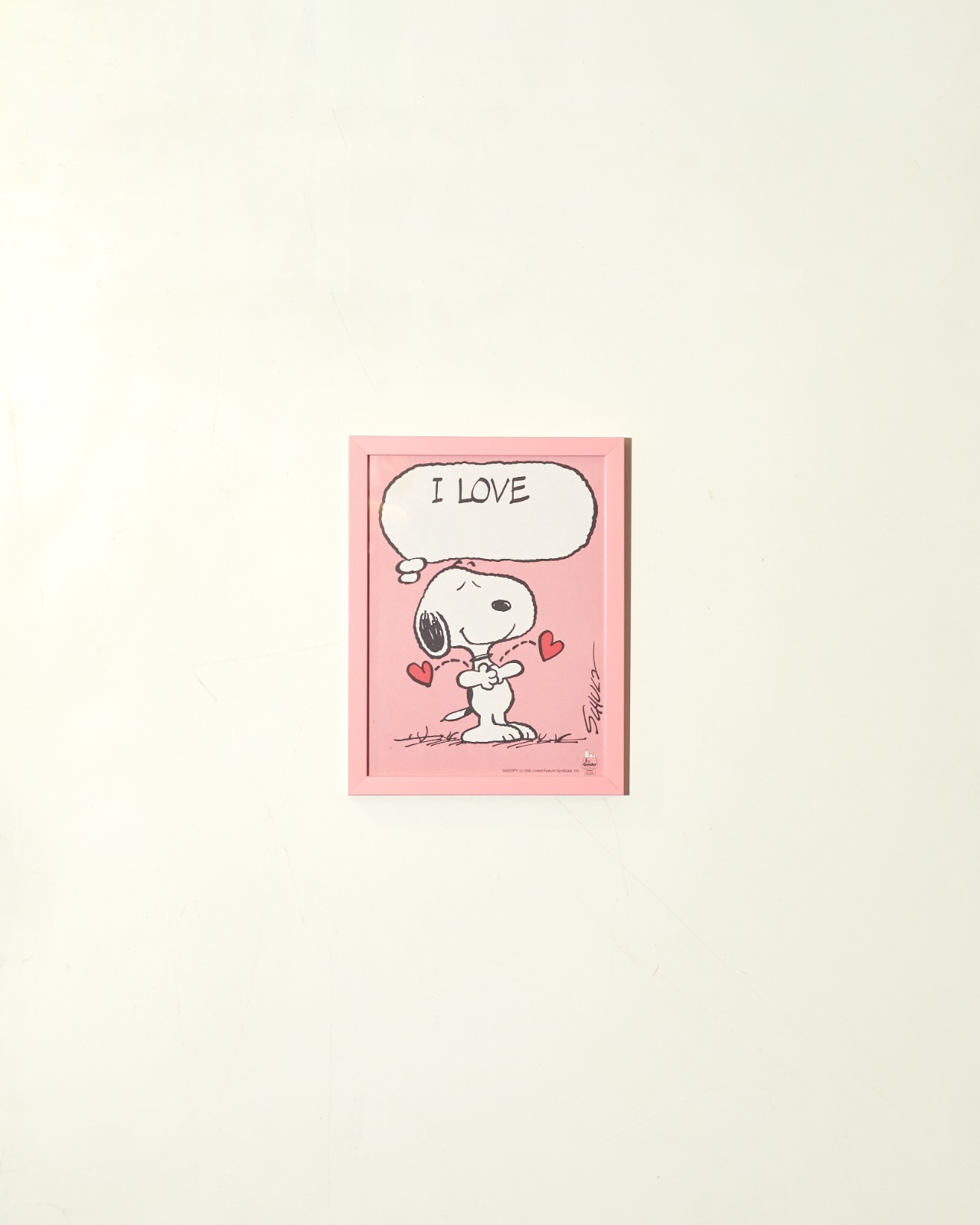 #10789 / PEANUTS - Snoopy Love Partial Blank Speech Bubble