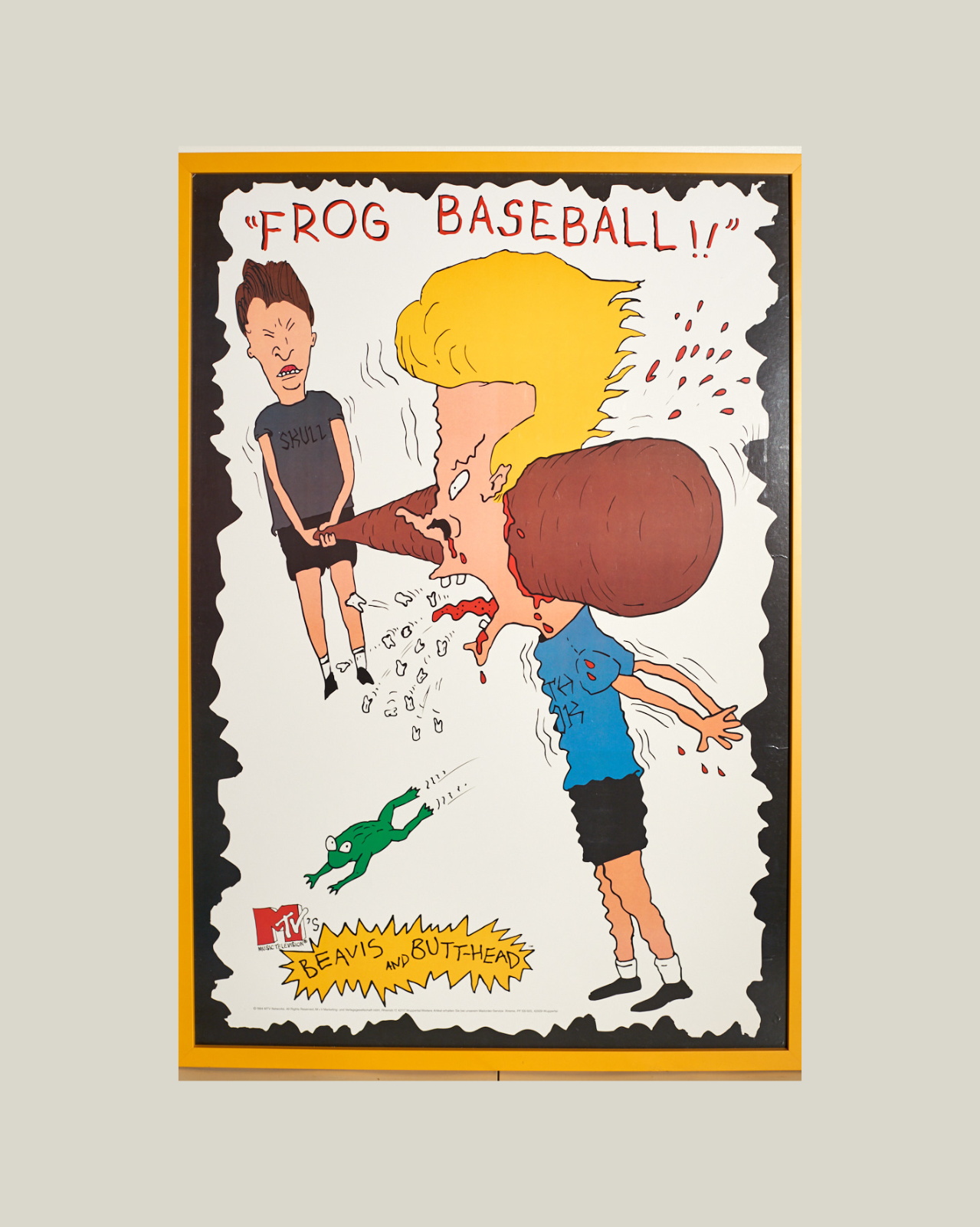 #6879 / BEAVIS &amp; BUTTHEAD - Frog baseball